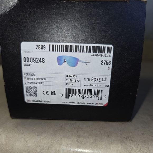 Oakley Corridor Sapphire Stonewash Sunglasses 0009248 Cleaning Kit Included - Picture 4 of 14